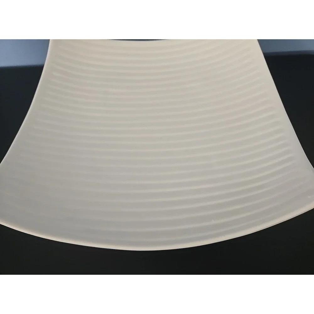 Decorative‎ Platter Tray Footed Square & Curvy White Ceramic 15